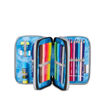 Picture of SEVEN SHADOWS OF COLOUR 3 ZIP GREY FILLED PENCIL CASE